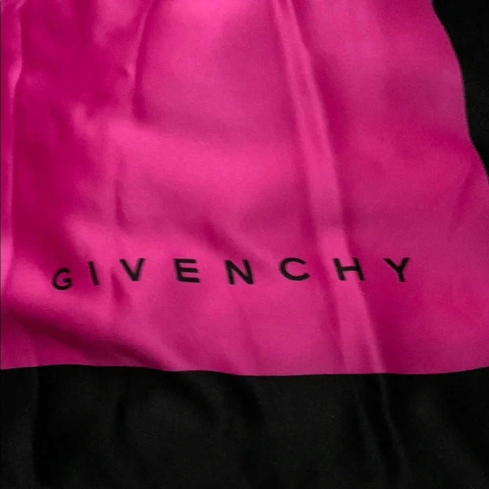 Givenchy Colorful Silk Scarf with Logo - Picture 2 of 5